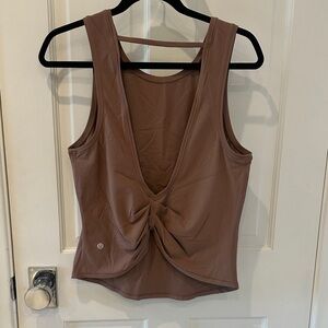 lululemon athletica Brown Twist Tank Top